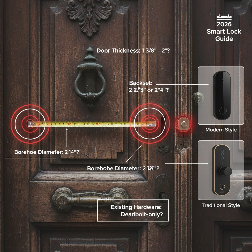 Entscheidungsleitfaden für die Auswahl eines Smart Locks 2026 für ältere Häuser basierend auf Türzustand, Abonnement-Toleranz, Home-Assistant-Nutzung und Prioritäten bei der langfristigen Zuverlässigkeit